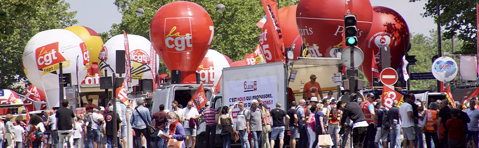 Des manifestations partout en France le 6 juin 2023 : la réforme des retraites, c'est toujours NON ! Ici à Paris.