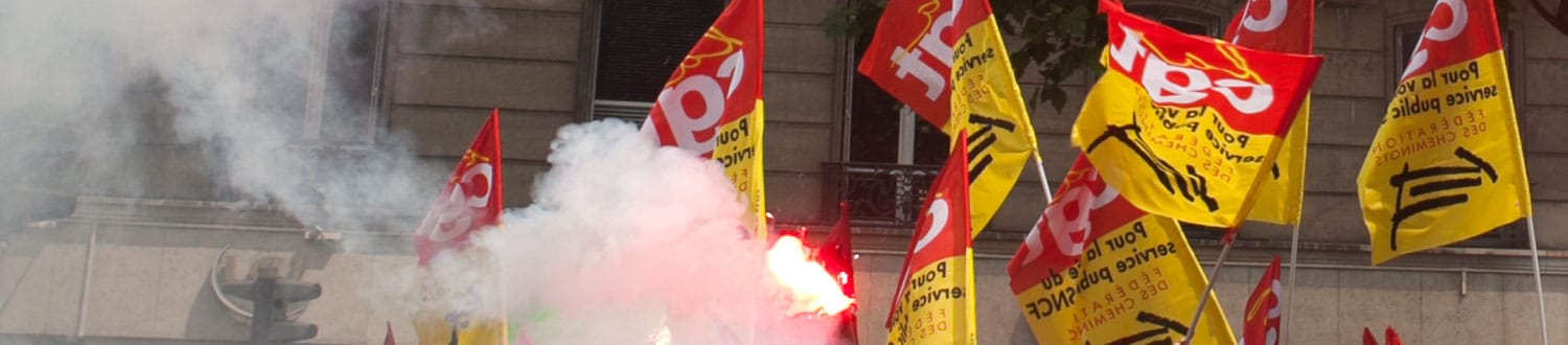 Manifestation contre la réforme ferroviaire